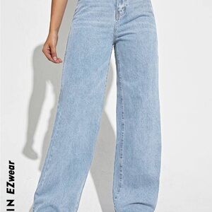 Brand New Size XS SHEIN EZwear High Waist Wide Leg Jeans